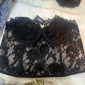 Express Black Corset Top